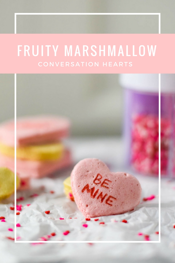 Fruity Marshmallow Conversation Hearts